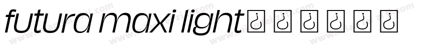 futura maxi light字体转换